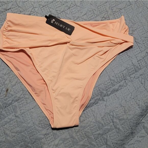 🌴XL Swimsuit Bundle Nine West Top Tempt Me Bottoms NWT - Picture 3 of 4